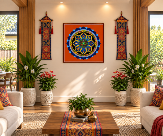 Mandala I Premium Crystal Wall Art