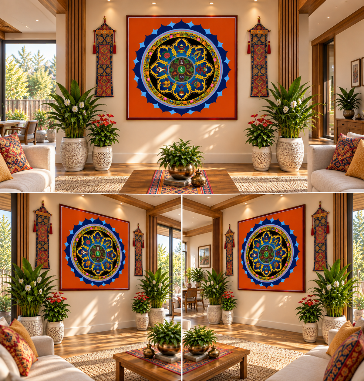 Mandala I Premium Crystal Wall Art