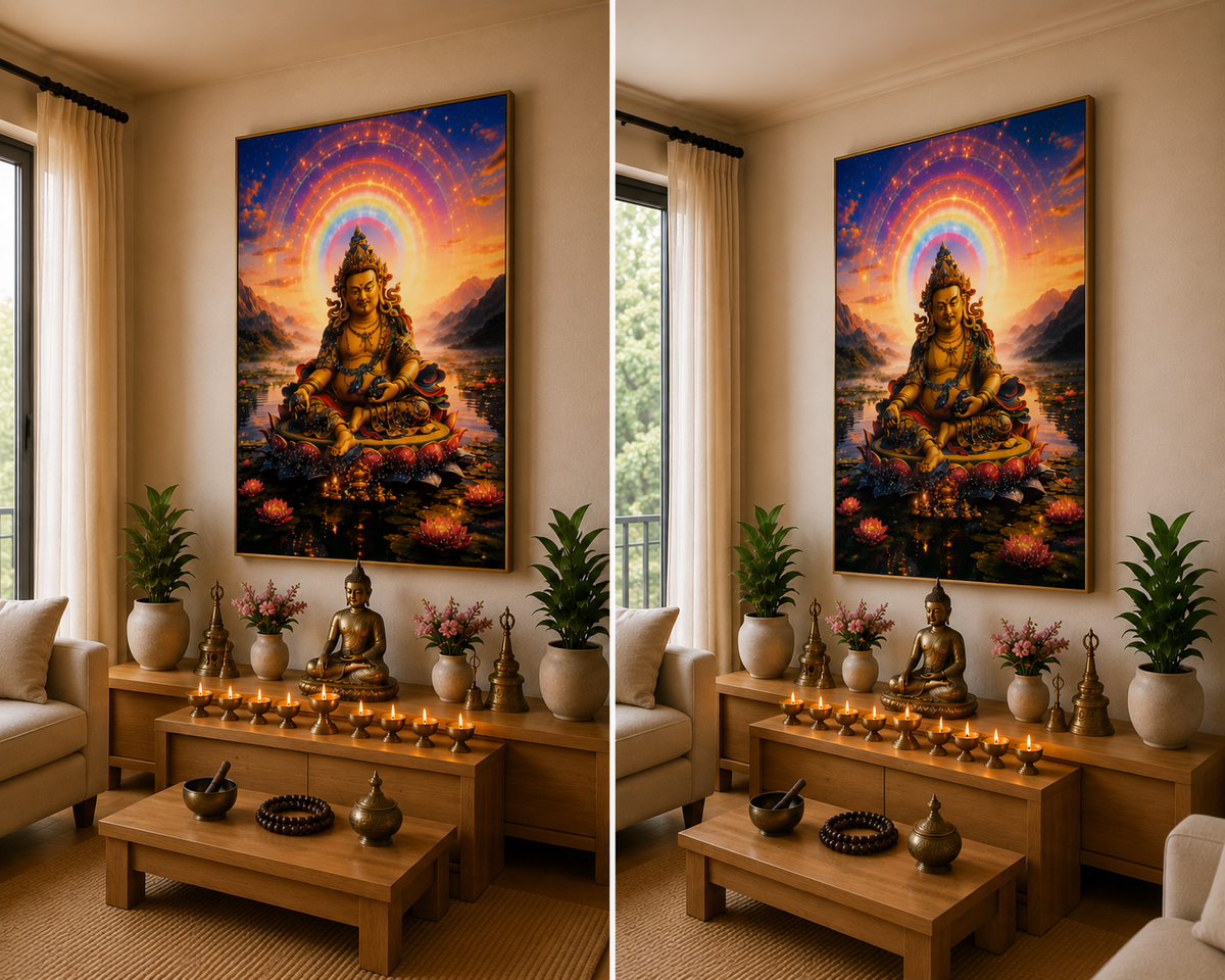 Precious Zambala l Premium Crystal Wall Art With Daimonds.