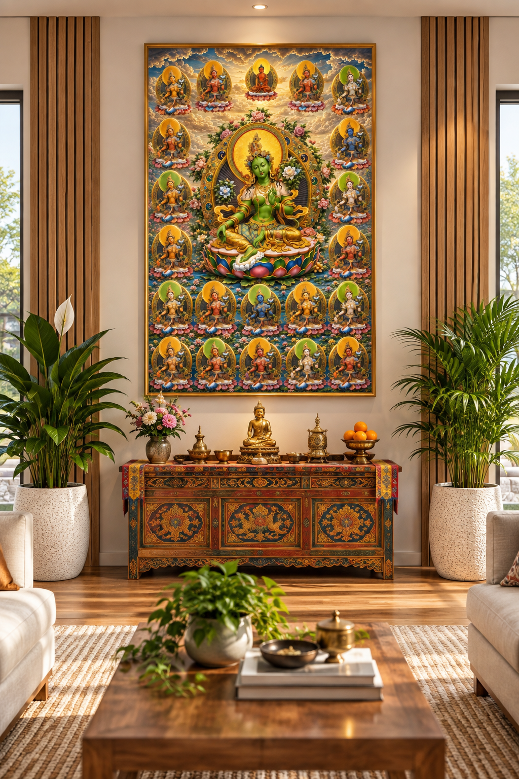 Profound 21 Tara I Premium Crystal Wall Art With Daimonds.
