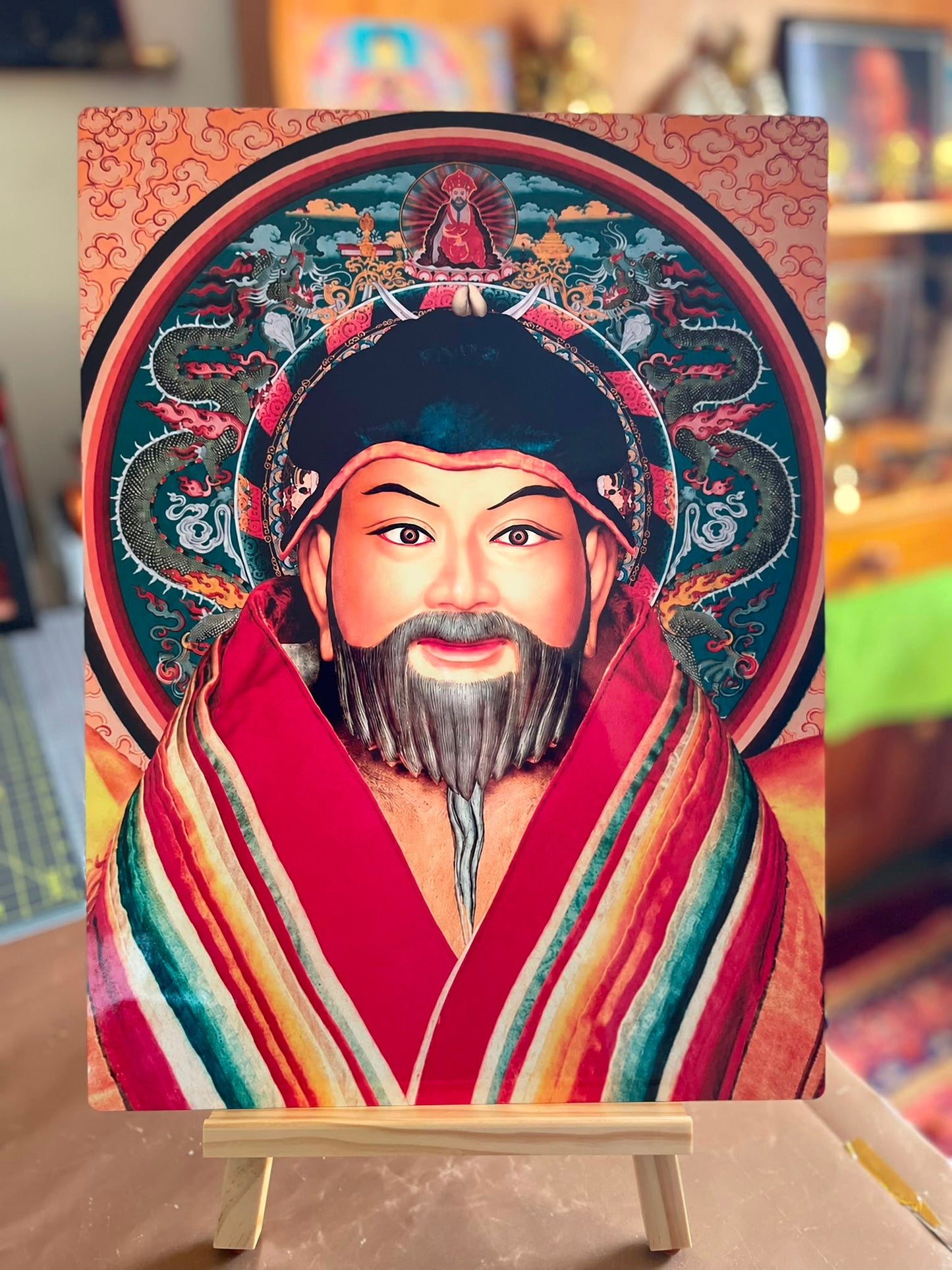 H.H Zhabdrung Ngawang Namgyal | Premium HD Metallic Photo Portrait